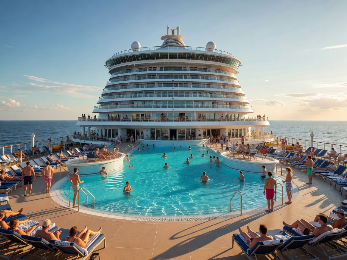 Symphony of the Seas Royal Caribbean cruise ship pool deck view